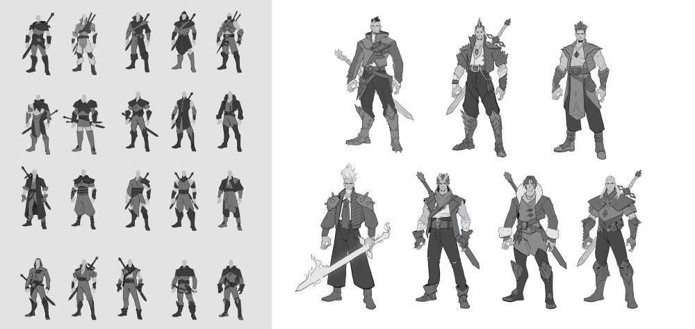 Ashes of Aureth — Silhouette exploration